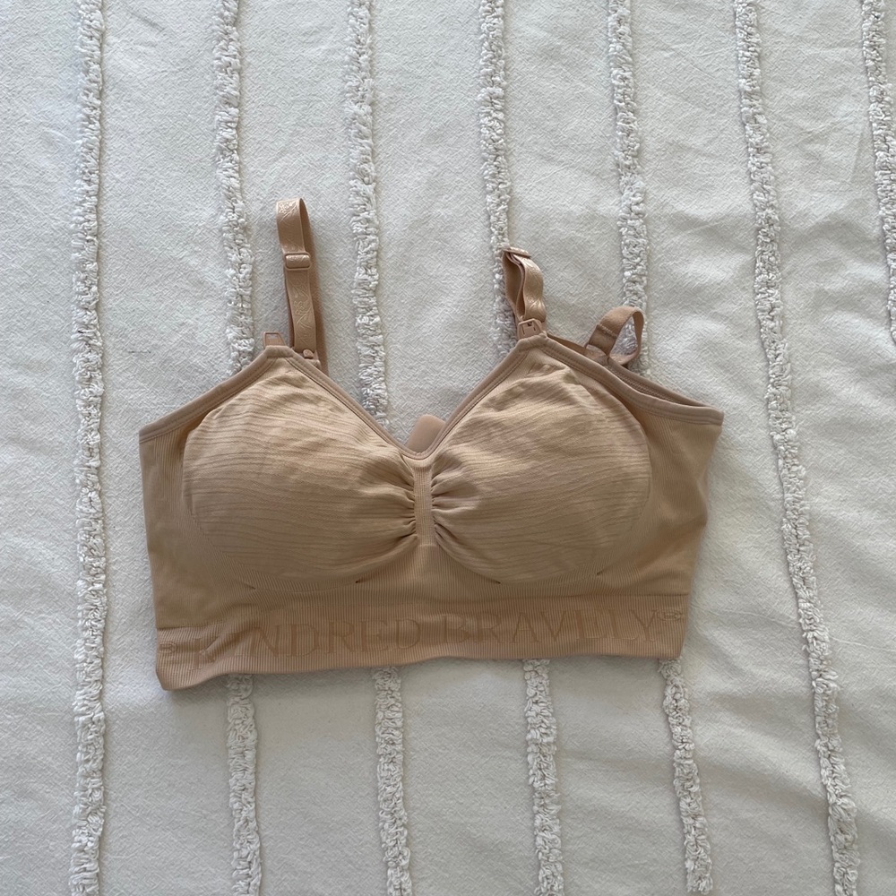 Nursing and hands free pumping bra